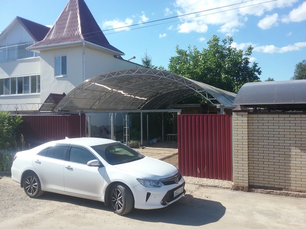 Фото навеса под машину 9