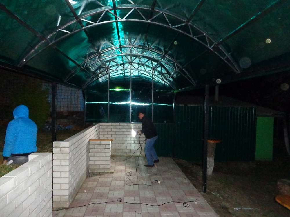 Фото - навес в беседку 7