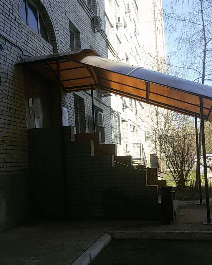 Фото навеса к дому 2